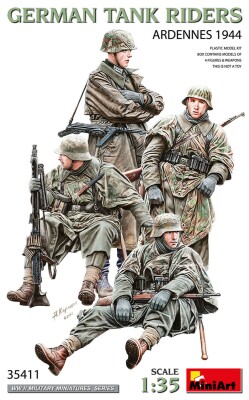 Збірна модель 1/35 Фігури Німецькі танкісти - Арденни, 1944 р. MiniArt 35411 детальное изображение Фигуры 1/35 Фигуры