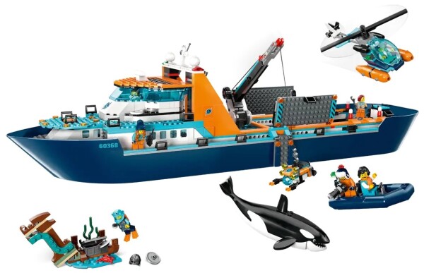 Конструктор LEGO City Арктический исследовательский корабль 60368 детальное изображение City Lego