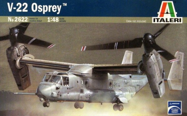 Сборная модель 1/48 конвертоплан V-22 OSPREY Италери 2622 детальное изображение Вертолеты 1/48 Вертолеты