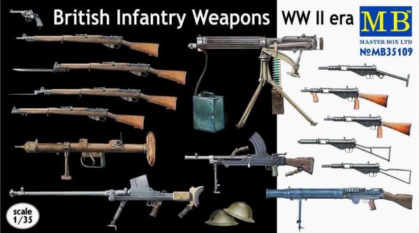 Британское пехотное оружие Второй мировой войны детальное изображение Аксессуары Диорамы