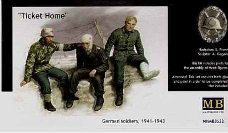 Квиток додому німецьких солдатів 1941-1943 детальное изображение Фигуры 1/35 Фигуры