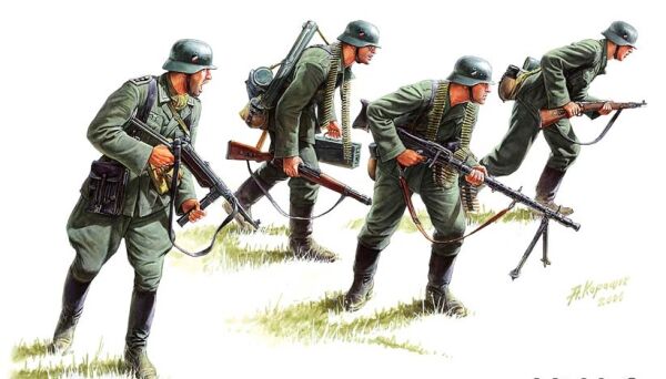 Немецкие панцергренадеры 1942-1945 детальное изображение Фигуры 1/35 Фигуры