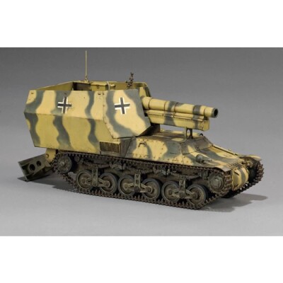 Збірна модель 1/35 Німецька sFH 13/1 (Sf)auf Gw Lrs.(f )Sd.Kfz.135/1 з 50-тонною залізничною платформою SSy45 Schwerer Platformwagen [3 в 1] Zimi ZM35076 детальное изображение Бронетехника 1/35 Бронетехника