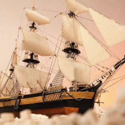 Scale wooden model 1/75 HMS Erebus OcCre 12009 детальное изображение Корабли Модели из дерева