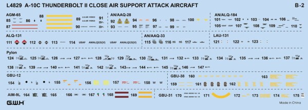 Збірна модель 1/48 Літак A-10C Thunderbolt II Great Wall Hobby L4829 детальное изображение Самолеты 1/48 Самолеты