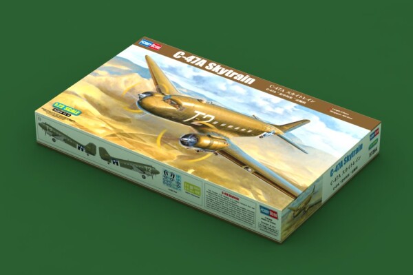 Scale model 1/72 American military transport aircraft C-47A Skytrain HobbyBoss 87264 детальное изображение Самолеты 1/72 Самолеты