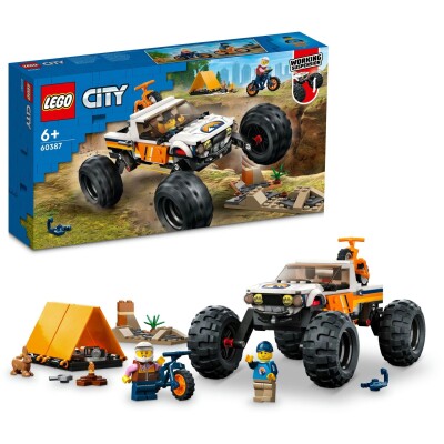 Конструктор LEGO City Приключения на внедорожнике 4x4 60387 детальное изображение City Lego
