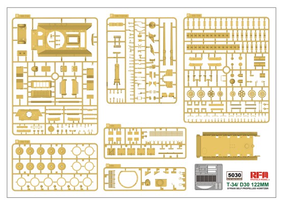 Збірна модель 1/35 Сирійська самохідна гаубиця T-34/D30 122MM RFM RM-5030 детальное изображение Военная техника 