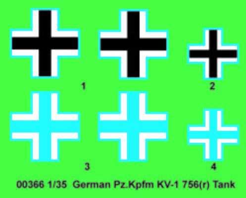 Сборная модель 1/35 Советский трофейный танк Pz.Kpfm КВ-1 756(r) Трумпетер 00366 детальное изображение Бронетехника 1/35 Бронетехника