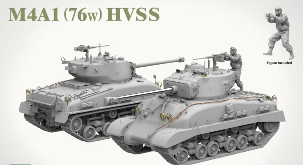Збірна модель 1/35 Танк Шерман M4A1 76(w) HVSS Takom 2205 детальное изображение Бронетехника 1/35 Бронетехника
