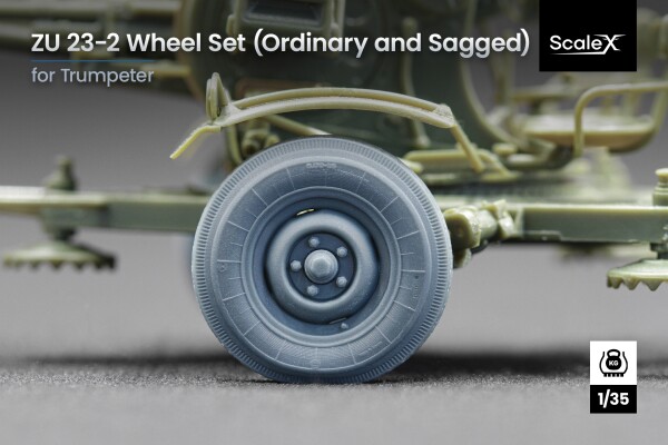 Набор колес для ЗУ-23-2 (обычные и деформированные) от Trumpeter ScaleX WM 35010C детальное изображение Колёса Афтермаркет