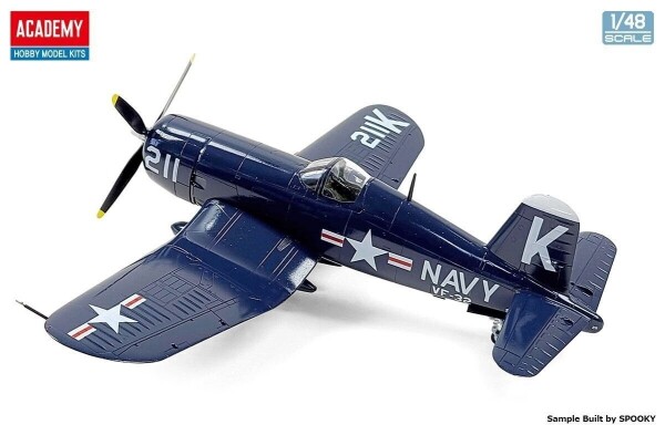 Збірна модель 1/48 Літак Vought F4U-4 Corsair (Битва у Чосинського водосховища) Academy 12353 детальное изображение Самолеты 1/48 Самолеты