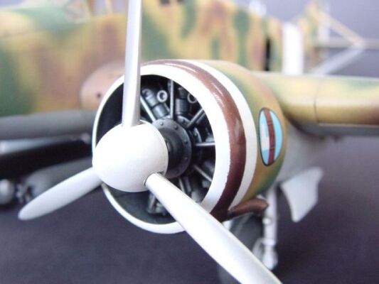 Сборная модель итальянского бомбардировщика SM79 &quot;Spararrowhawk&quot; детальное изображение Самолеты 1/48 Самолеты