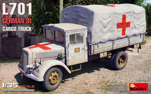 Сборная модель 1/35 Немецкий грузовой автомобиль L701 грузоподъемностью 3 т МиниАрт 35450 детальное изображение Автомобили 1/35 Автомобили