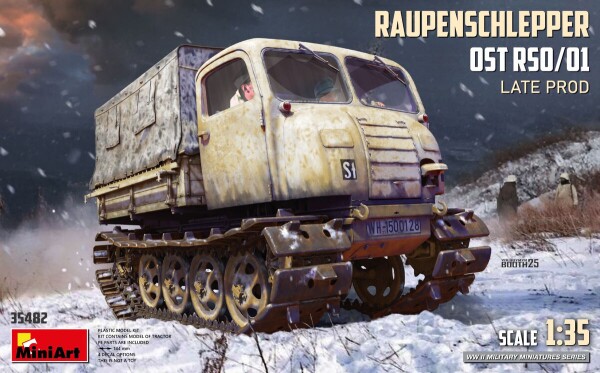 Збірна модель 1/35 Повногусеничний тягач Raupenschlepper Ost RSO/01 пізнього випуску MiniArt 35482 детальное изображение Автомобили 1/35 Автомобили
