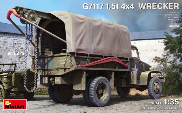 Сборная модель 1/35 Эвакуатор G7117 1,5т 4x4 МиниАрт 35490 детальное изображение Автомобили 1/35 Автомобили