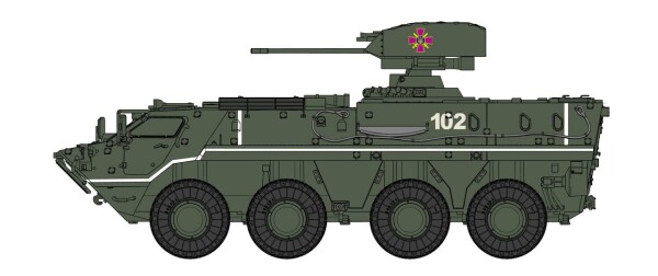Сборная модель 1/72 Украинский бронетранспортёр БТР-4Е «Буцефал» с боевым модулем &quot;Гром&quot; IBG Models детальное изображение Бронетехника 1/72 Бронетехника