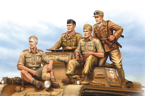 German Tropical Panzer Crew детальное изображение Фигуры 1/35 Фигуры