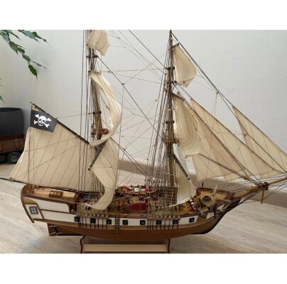 Scale wooden model 1/80 Pirate brigantine &quot;Corsair&quot; OcCre 13600 детальное изображение Корабли Модели из дерева