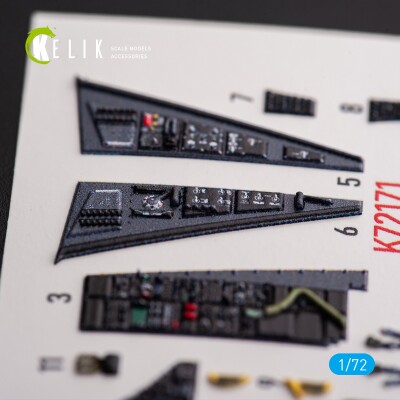 F-117A NIGHTHAWK 3D декаль интерьер для комплекта Academy 1/72 КЕЛИК K72171 детальное изображение 3D Декали Афтермаркет