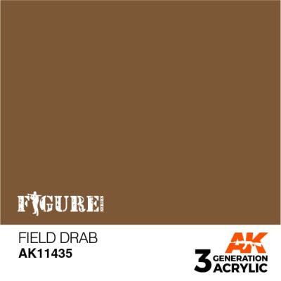 Acrylic paint FIELD DRAB –  FIGURES AK-interactive AK11435 детальное изображение Figure Series AK 3rd Generation