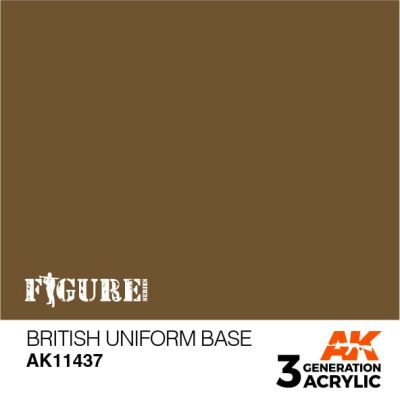 Acrylic paint BRITISH UNIFORM BASE – FIGURES AK-interactive AK11437 детальное изображение Figure Series AK 3rd Generation