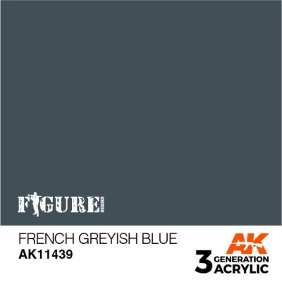 Акриловая краска FRENCH GREYISH BLUE – ФРАНЦУЗСКИЙ СЕРО-СИНИЙ FIGURES АК-интерактив AK11439 детальное изображение Figure Series AK 3rd Generation