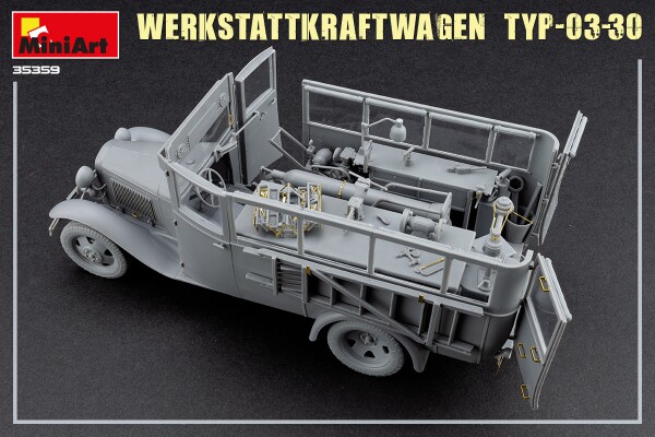 Збірна модель 1/35 Ремонтний автомобіль Werkstattkraftwagen Typ-03-30 MiniArt 35359 детальное изображение Автомобили 1/35 Автомобили