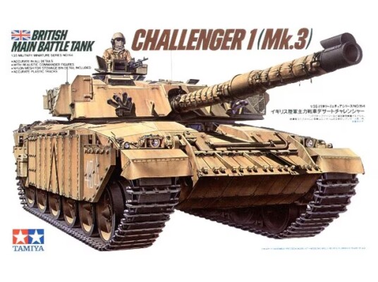 Збірна модель 1/35 Танк Challenger 1 (Mk.3) Tamiya 35154 детальное изображение Бронетехника 1/35 Бронетехника