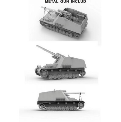 Збірна модель 1/35 САУ Hummel Sd.Kfz.165 15 cm sFH 18/1 Раннє виробництво Border Model BT-032 детальное изображение Артиллерия 1/35 Артиллерия
