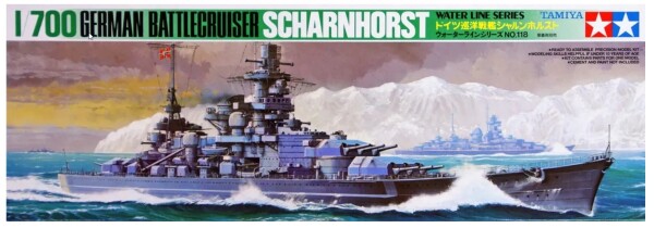 Збірна модель 1/700 Німецький лінійний крейсер Scharnhorst Tamiya 77518 детальное изображение Флот 1/700 Флот