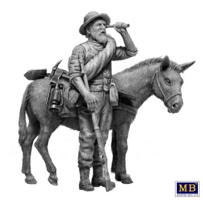 Збірна модель 1/35 Фігура "Золотошукач" - серія "Золота лихоманка Дикого Заходу", набір № 1. MasterBox 35233 детальное изображение Фигуры 1/35 Фигуры