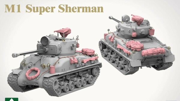 Сборная модель 1/35 Танк М1 Супер Шерман Таком 2206 детальное изображение Бронетехника 1/35 Бронетехника