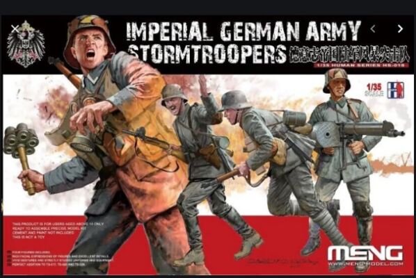 Imperial 1/35 German Army Stormtroopers WWI  HS-010 Meng детальное изображение Фигуры 1/35 Фигуры