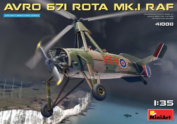 Сборная модель 1/35 Автожир AVRO 671 ROTA MK.I RAF Miniart 41008 детальное изображение Вертолеты 1/35 Вертолеты
