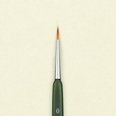 Пензель з натурального волосся Avant Garde Green Line 0 AGG-0 детальное изображение Кисти Инструменты