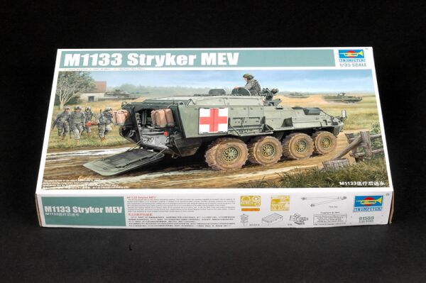 Збірна модель швидкої допомоги броньованої M1133 Stryker MEV детальное изображение Бронетехника 1/35 Бронетехника