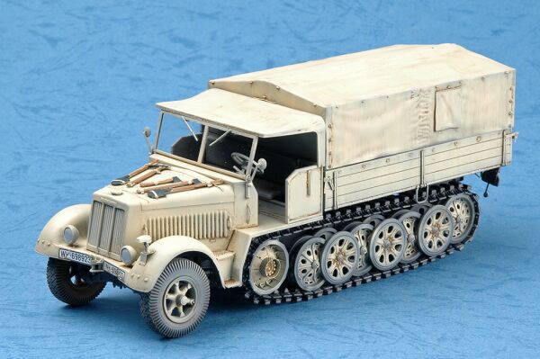 Сборная модель 1/35 Немецкий полугусеничный тягач Sd.Kfz.7 8т (поздняя версия) Трумпетер 01507 детальное изображение Автомобили 1/35 Автомобили