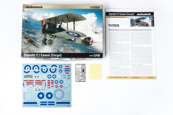 Збірна модель 1/48 Літак Sopwith F.1 Camel (Clerget) Eduard 82172 детальное изображение Самолеты 1/48 Самолеты