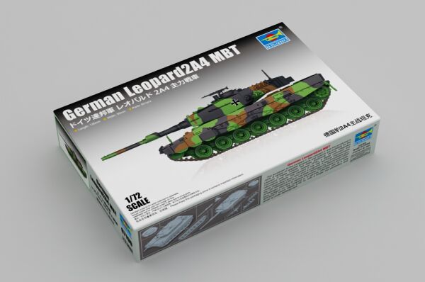 Збірна модель 1/72 німецький танк Leopard2A4 MBT Trumpeter 07190 детальное изображение Бронетехника 1/72 Бронетехника