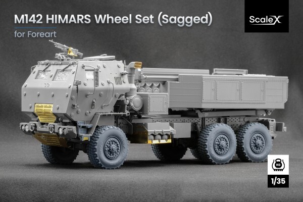 Набор колес (с деформацией) для М142 Хаймарс от Foreart ScaleX WM 35024S детальное изображение Колёса Афтермаркет