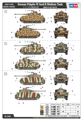 Збірна модель 1/48 Німецький середній танк Pzkpfw IV Ausf.H HobbyBoss 84841 детальное изображение Бронетехника 1/48 Бронетехника