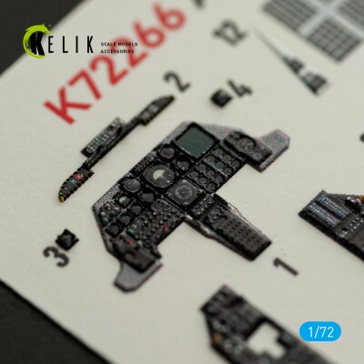 A-10 A Thunderbolt декаль інтер'єр для комплекту GWH 1/72 KELIK K72266 детальное изображение 3D Декали Афтермаркет