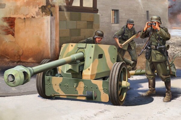 Сборная модель 1/16 Немецкая 7,5-см противотанковая пушка Pak 40 IloveKit 61608 детальное изображение Артиллерия Военная техника