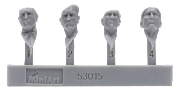 Збірна модель 1/35 Фігури Німецький танковий екіпаж Другої світової війни - Франція, 1944 р. (смоляні голови) MiniArt 53015 детальное изображение Фигуры 1/35 Фигуры
