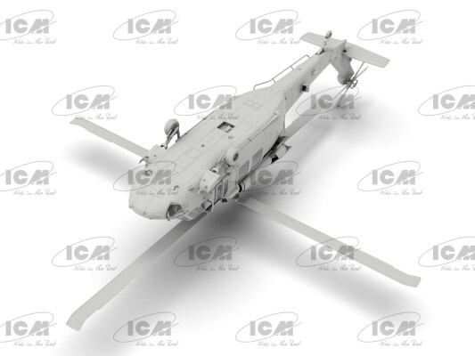 Збірна модель 1/48 Військово-транспортний вертоліт США UH-60A Black Hawk ICM 48361 детальное изображение Вертолеты 1/48 Вертолеты