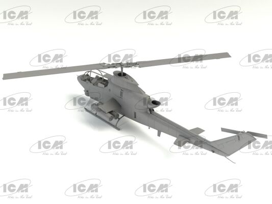 Сборная модель 1/35  вертолета AH-1G Кобра (позднего производства) ICM 53031 детальное изображение Вертолеты 1/35 Вертолеты