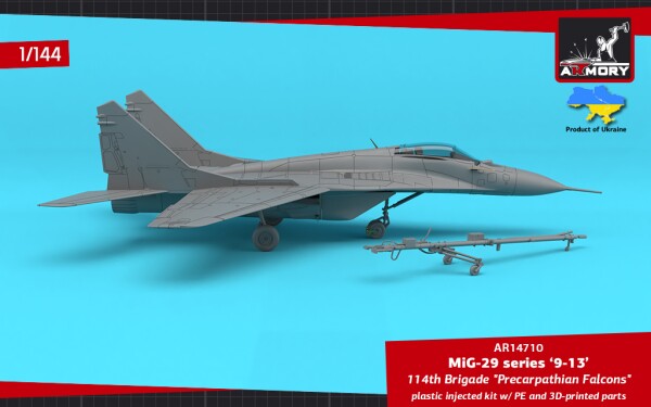 Збірна модель 1/144 Літак МіГ-29 серії 9-13, (114 бригада тактичної авіації) Armory Models Group 14710 детальное изображение Самолеты 1/144 Самолеты