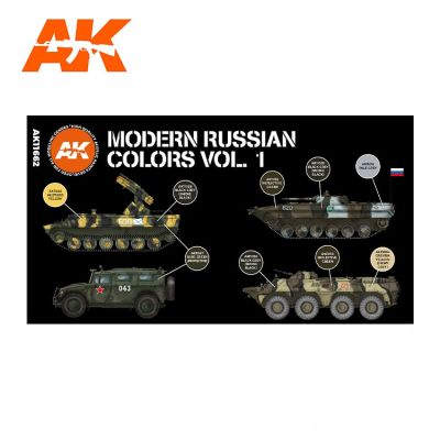 MODERN RUSSIAN COLOURS VOL 1 3G / Набор современных русских цветов (№1) детальное изображение Наборы красок Краски