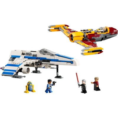 Конструктор LEGO Star Wars Истребитель Новой Республики E-Wing против Звездного истребителя Шин Хати детальное изображение Star Wars Lego
